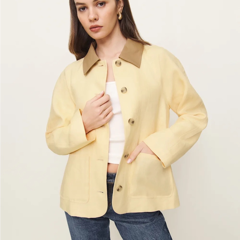 Reformation Lila Linen Jacket